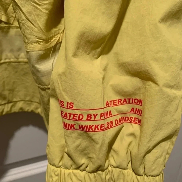 Puma X Jannik Davidsen Jacket Yellow Men’s Large New - Picture 6 of 14